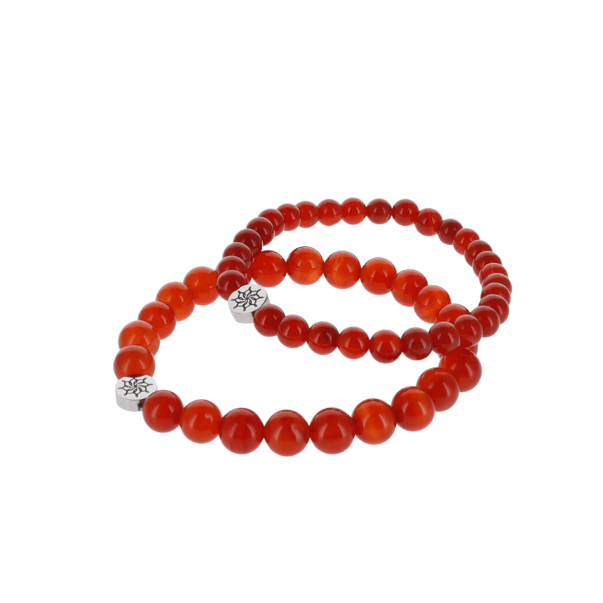 Bracelet Agate Rouge Cornaline