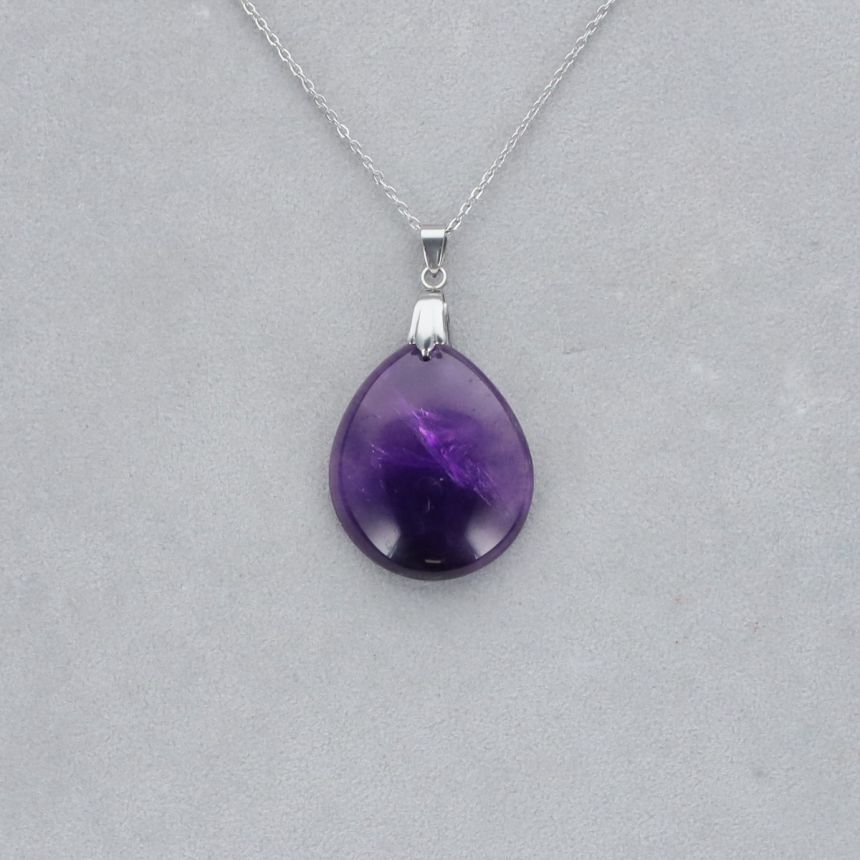 Améthyste Extra Cabochon percé 20