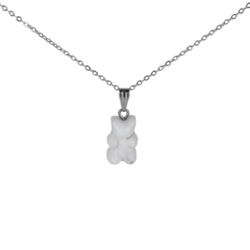 Pendentif Nounours Luna - Howlite
