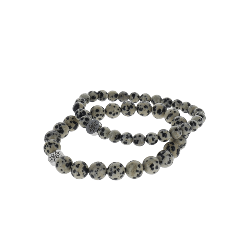 Bracelet Jaspe Dalmatien