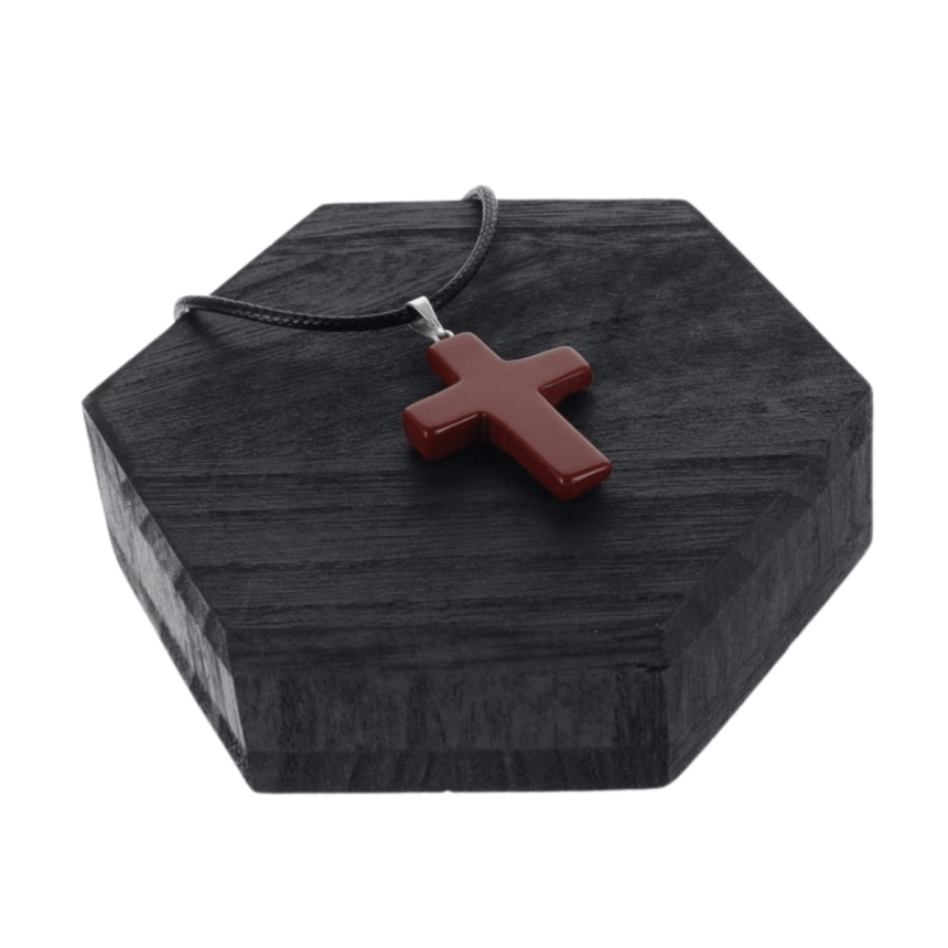 Pendentif Noa - Jaspe rouge