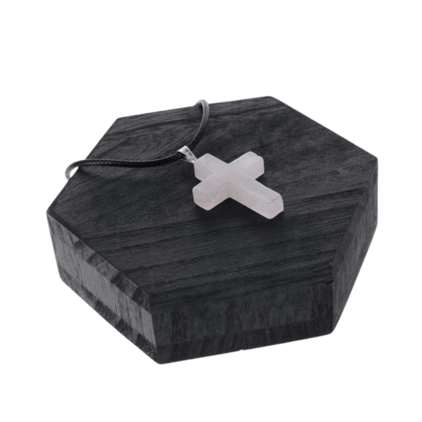 Pendentif Noa - Quartz rose