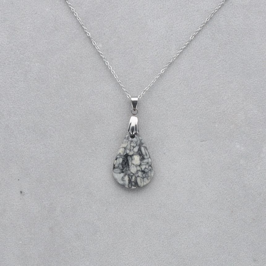 Pinolite Cabochon percé 110