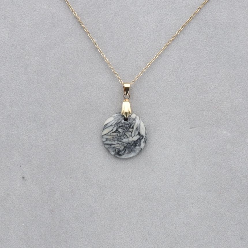 Pinolite Cabochon percé 115