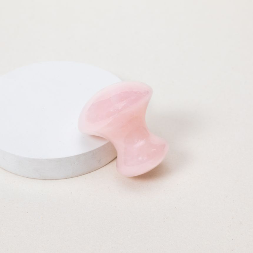 Champignon de massage Toad - Quartz rose