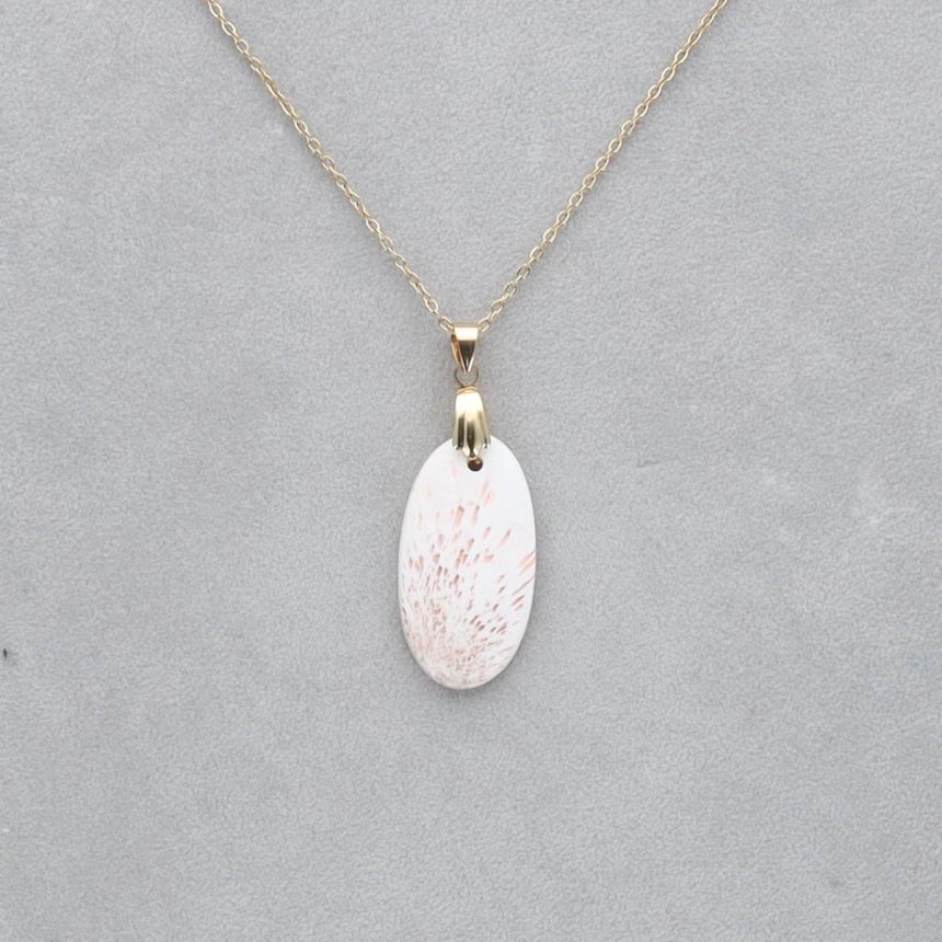 Scolécite Rose Cabochon percé 33