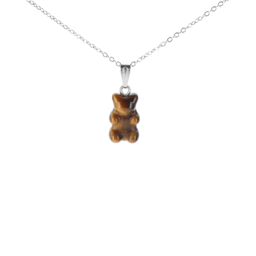 Pendentif Nounours Tedi - Oeil de Tigre